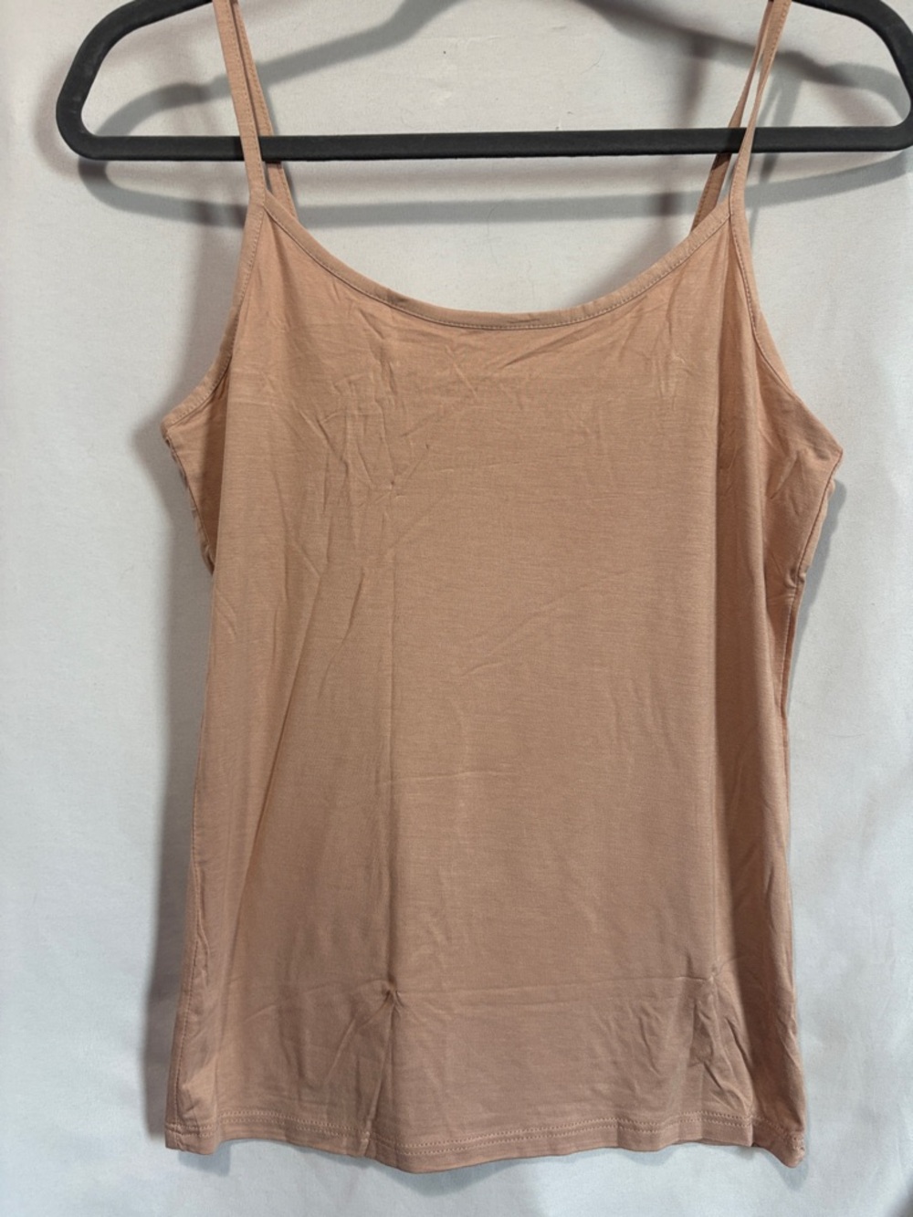 Women’s Beige Slim-Fit Camisole Tank Top - Classic Everyday Layer